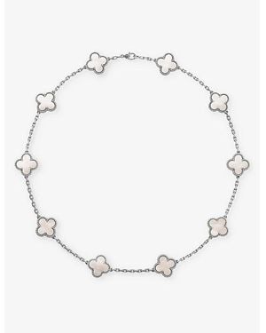 Van Cleef & Arpels Vintage Alhambra And Mother-Of-Pearl Necklace - Natural
