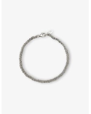 La Maison Du Couturier Assya Panama Sterling- And Silk Friendship Bracelet - Metallic