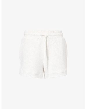 Varley Ollie High-Rise Stretch-Jersey Shorts - White