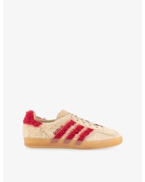 adidas Gazelle Faux-Fur And Suede Trainers - Pink
