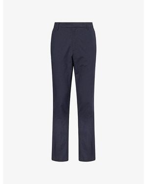 Sunspel Straight-Leg Cotton Poplin Trousers - Blue