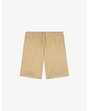 The Kooples Drawstring-Waist Regular-Fit Stretch-Cotton Shorts - Natural