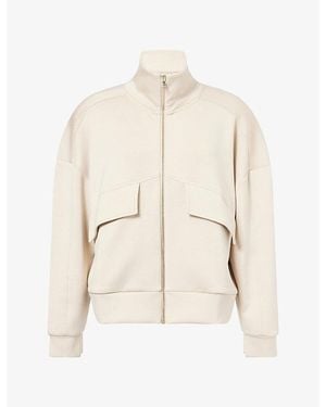 Now You Live Oakland Zip-Through Stretch-Modal-Blend Sweatshirt - Natural