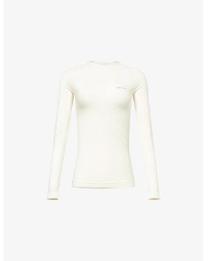 FALKE Thermozone Long-Sleeve Wool-Tech Top - White