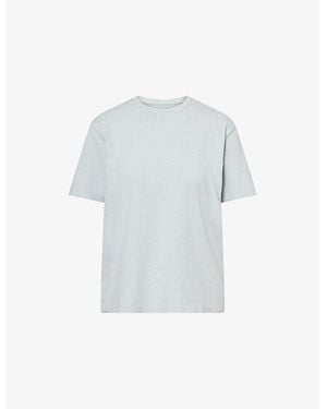KHAITE Mae Brand-Patch Cotton-Jersey T-Shirt - White