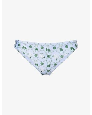 VERANDAH Floral Hipster Bikini Bottoms - Blue
