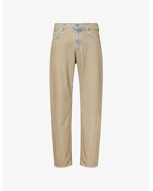 7 For All Mankind Twist Modern Straight-Leg Denim Jeans - Natural