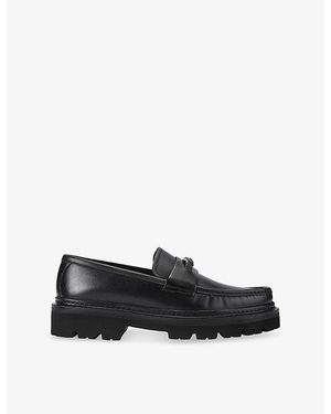 Kurt Geiger Fenchurch Leather Loafers - Black