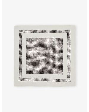 Reiss Nina Graphic-Print Silk Neck Tie - White