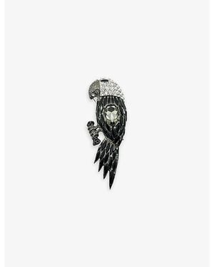 JENNIFER GIBSON JEWELLERY Pre-Loved Parrot Crystal-Embellished Brooch - Multicolour