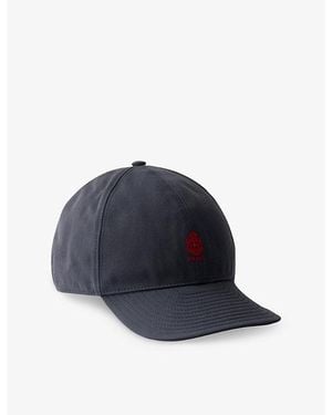 Prada Old Gabardine Cotton Baseball Cap - Blue