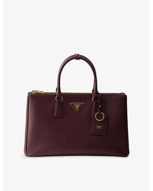Prada Galleria Large Saffiano Leather Bag - Red
