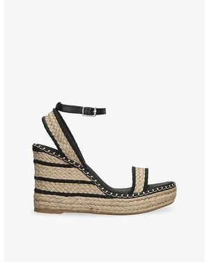 Castañer Bera Jute Wedge Sandals - Multicolour