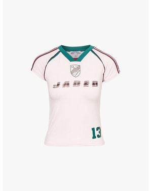 Jaded London No.13 Football Baby Stretch-Jersey T-Shirt - Pink