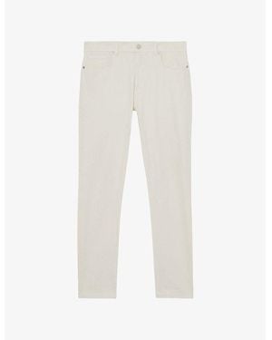 Reiss Picton Slim-Fit Tapered-Leg Stretch-Denim Jeans - White