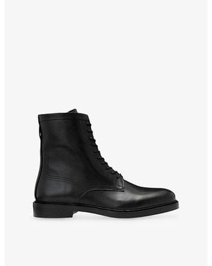 AllSaints Tanner Lace-Up Leather Boots - Black