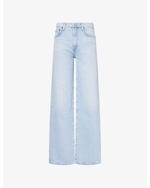 Agolde Harper Straight-Leg Denim Jeans - Blue