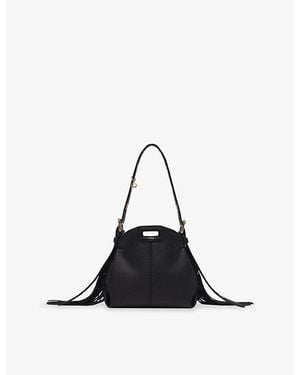 Maje Miss M Micro Leather Bag - Black