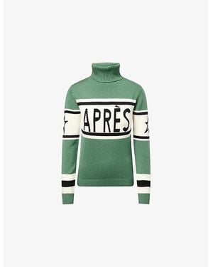 Perfect Moment Après Schild Merino-Wool Sweater - Green