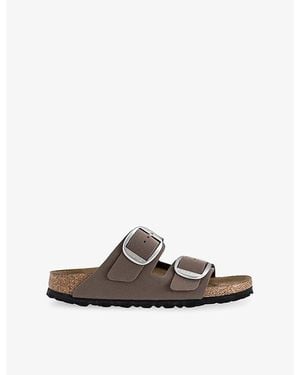 Birkenstock Arizona Big Buckle Faux-Leather Sandals - Brown