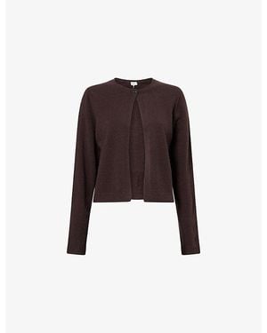 ME+EM Slim-Fit Knitted Cashmere Cardigan - Brown