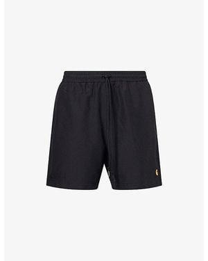 Carhartt Chase Logo-Embroidered Swimming Trunks - Blue