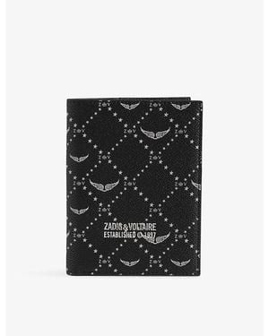 Zadig & Voltaire Z Faux-Leather Passport Holder - Black