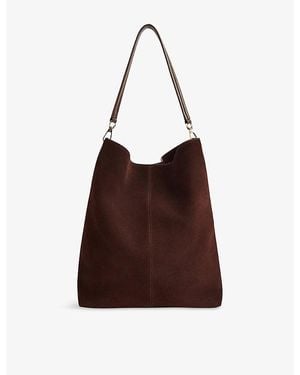 Whistles Kamil Suede Tote Bag - Brown