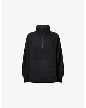 lululemon Scuba Oversized Funnel-Neck Cotton-Blend Sweatshirt - Black