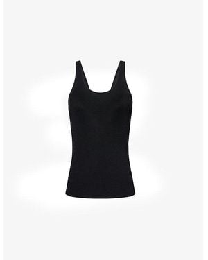 Frankie Shop Rivo Scoop-Neck Knit Top - Black