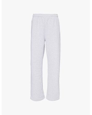 Sisters & Seekers Trademark Relaxed-Fit Straight-Leg Jogging Bottoms - White