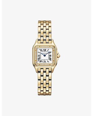 Cartier Crwjpn0086 Panthère De Small 18Ct- And Diamond Quartz Watch - Metallic