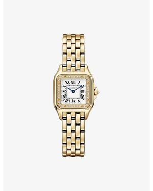 Cartier Crwjpn0086 Panthère De Small 18Ct- And Diamond Quartz Watch - Metallic
