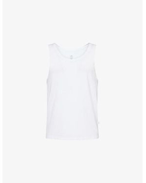 CHE Body Crew Neck Modal-Jersey Vest Top - White