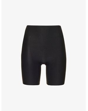 Chantelle Soft Stretch Seamless One-Size High-Waisted Mid-Thigh Shorts - Black