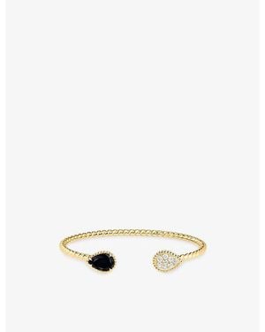 Boucheron Serpent Bohème S Motif 18Ct- 1.40Ct Onyx And 0.31Ct Diamond Bracelet - Metallic