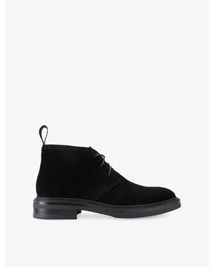 Steve Madden Harper Suede Desert Boots - Black