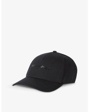 The Kooples Brand-Print Cotton Baseball Cap - Black