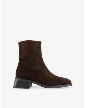 Vagabond Shoemakers Blanca Suede Heeled Ankle Boots - Brown