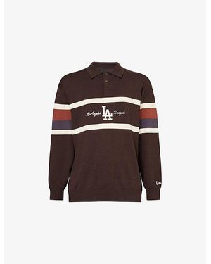 KTZ Mlb La Dodgers Woven Rugby Shirt - Red