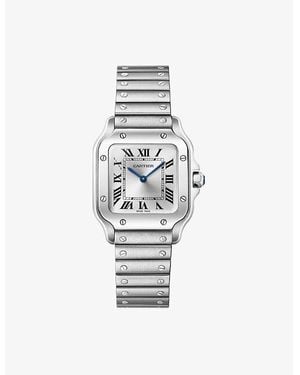 Cartier Santos De Small Model Steel Watch - White