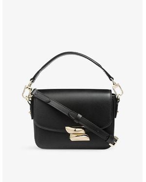LK Bennett Frankie Core Leather Cross-Body Bag - Black