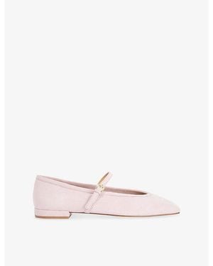 Dune Hearthrob Leather Mary Jane Shoes - Pink