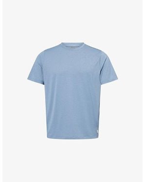 Vuori Current Tech Short-Sleeve Stretch-Woven T-Shirt - Blue