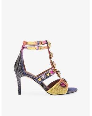 Kurt Geiger Gem High Heeled Woven Gladiator Sandals - Multicolour