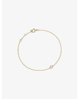 Astley Clarke Interstellar Solitaire 14Ct- And 0.165Ct Lab-Grown Diamond Bracelet - White