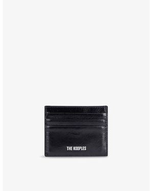 The Kooples Amelia Leather Card Holder - Black