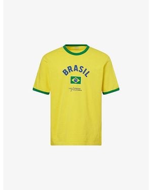 Levi's Levi's X World Cup Brazil Ringer Cotton-Jersey T-Shirt - Yellow