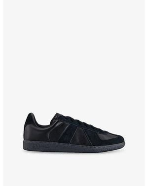 adidas Bw Army Leather And Suede Trainers - Blue