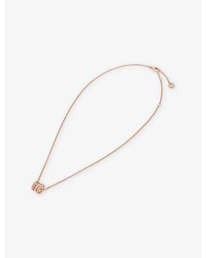 BVLGARI B.Zero1 18Ct- And 0.25Ct Diamond Pendant Necklace - White